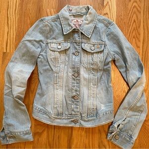 Abercrombie Authentic Vintage Y2K Denim Jean Jacket Size Medium